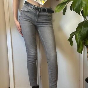 💜Zara Faded Grey Skinny Jeans Size US 4